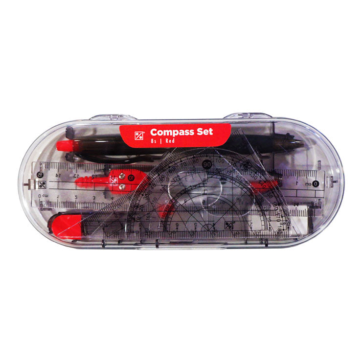 Best Buy Compass Set 8's Red 9046 - Drawing Supplies