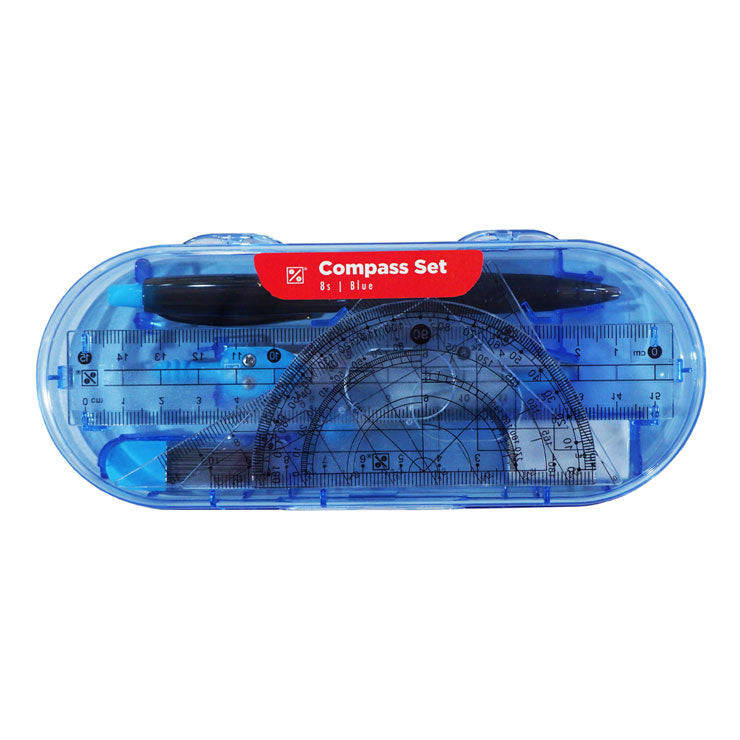 Best Buy Compass Set 8's Blue 9046 - Drawing Supplies