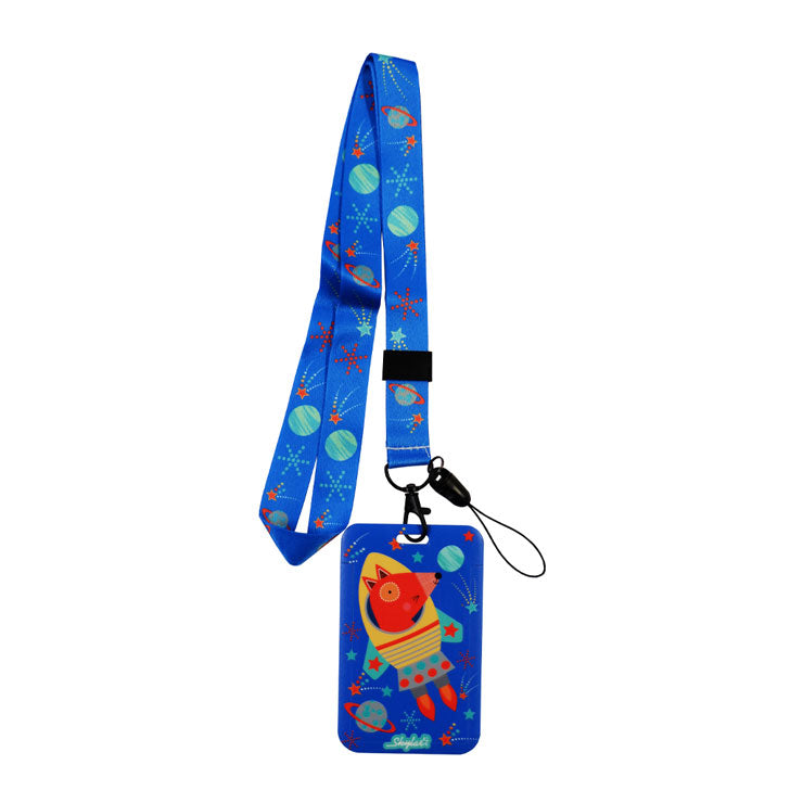 Skylar ID Holder Vertical IC-SP09 45cm Astronaut Dog With Lanyard