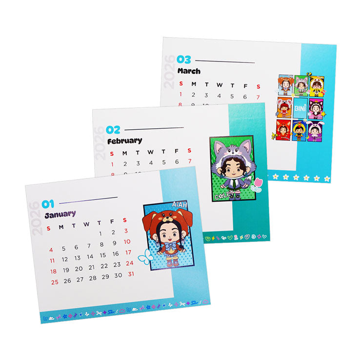Bini Desk Calendar 16X18.5cm