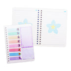 NBS x BINI Notebook 30Sheets 105X149mm with Sticky Notes Set Purple