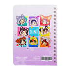 NBS x BINI Notebook 30Sheets 105X149mm with Sticky Notes Set Purple