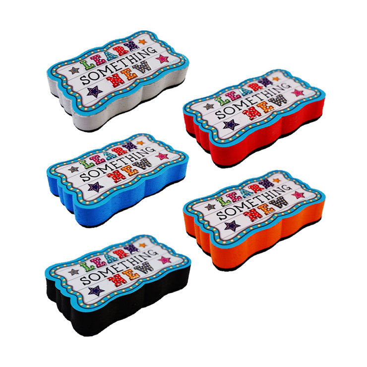 Board Eraser LF505 Learn Something New Design Magnetic - Board Erasers