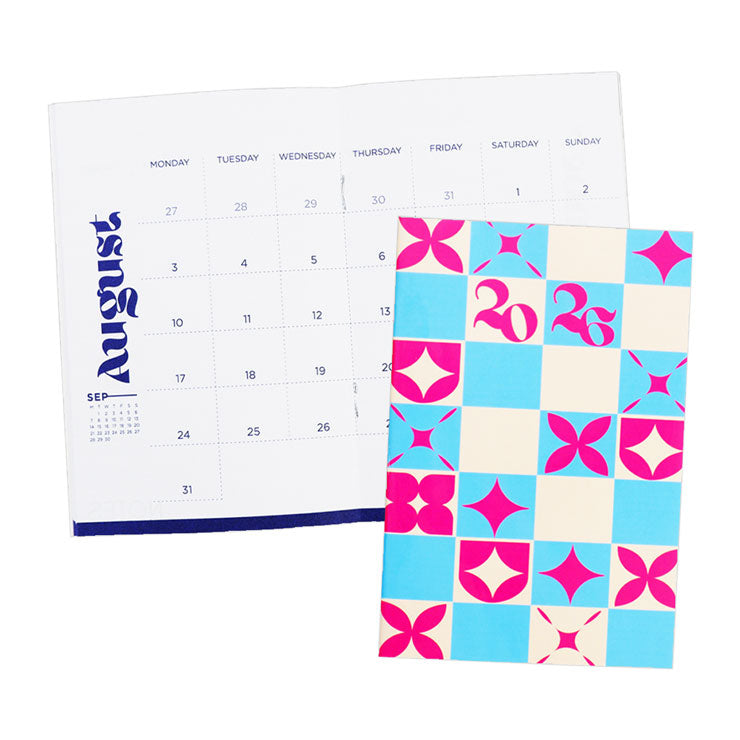 Best Buy 2026 Monthly Planner Pink 10x15cm 8 leaves - Notebooks & Journals