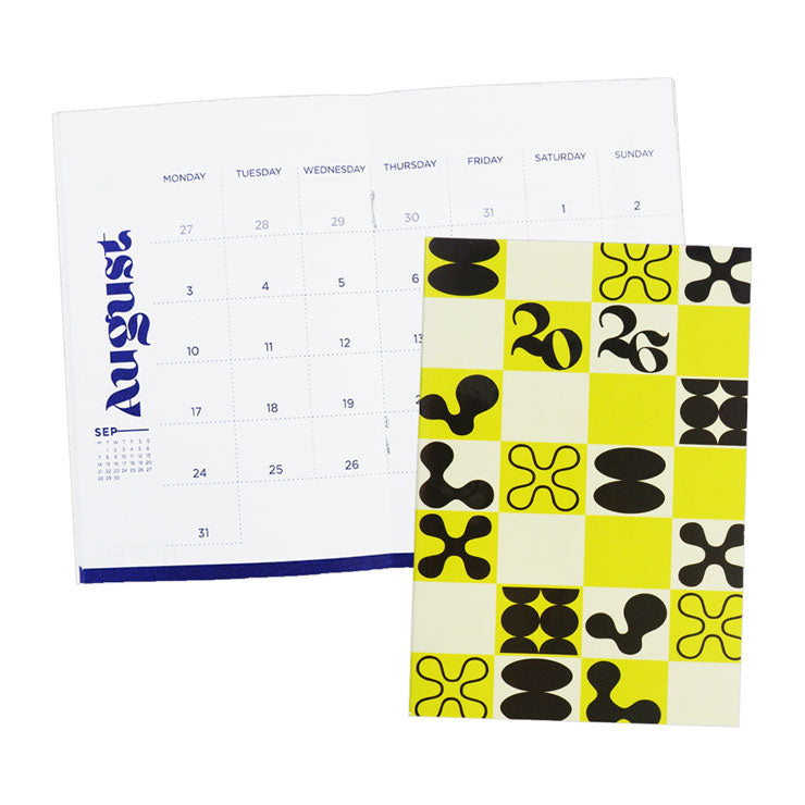 Best Buy 2026 Planner Monthly Yellow Green 10x15cm 8 leaves - Notebooks & Journals