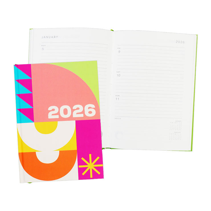 Best Buy 2026 Planner Weekly Pink 14.8x21cm 80 sheets - Notebooks & Journals