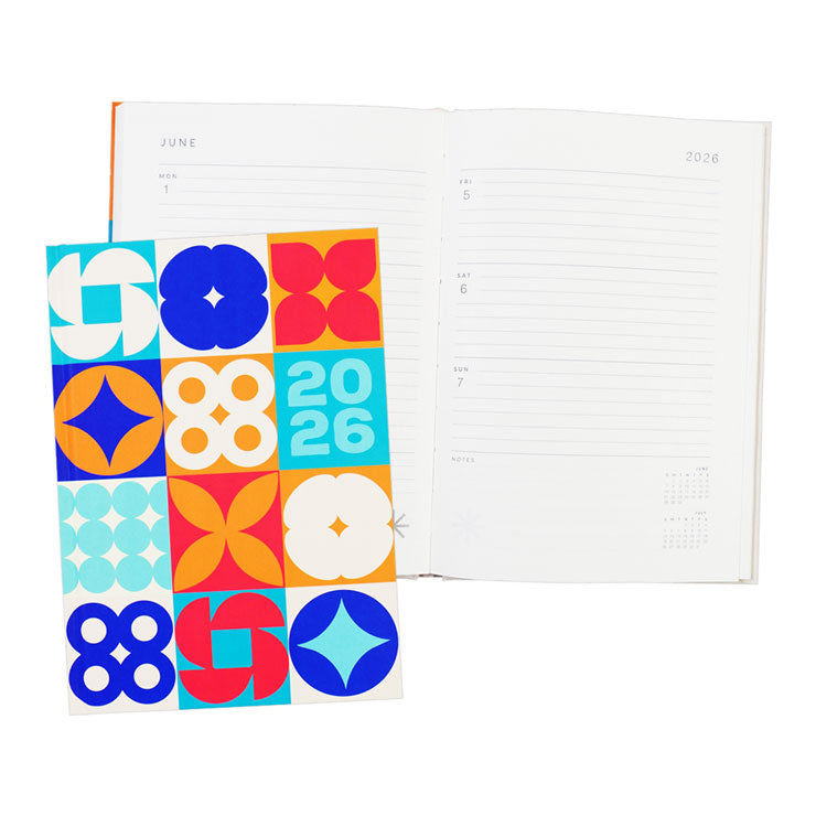 Best Buy 2026 Planner Weekly Blue Green 14.8x21cm 80 sheets - Notebooks & Journals