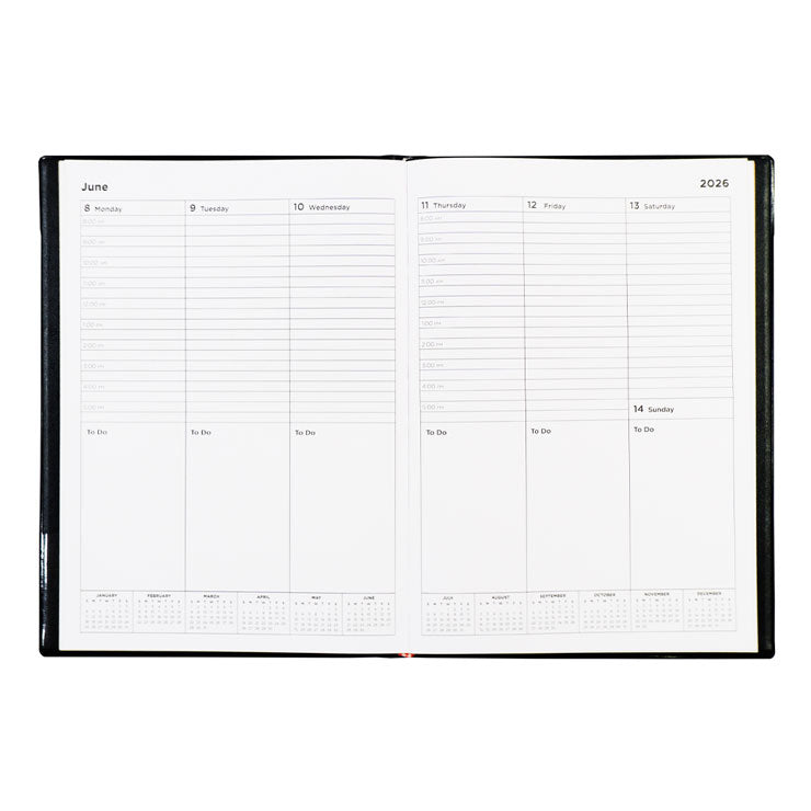 Best Buy 2026 Executive Planner Week-to-view B5 80 sheets 80gsm Gold Print Edge