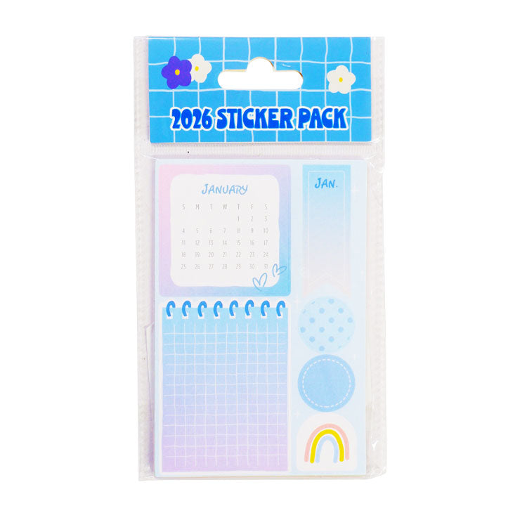 Best Buy 2026 Calendar Sticker Pack 12x8cm 12 Sheets - School & Office Supplies