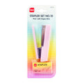 IDM Stapler No.10 Set with Staple Wire 20 sheets Translucent Pink 9034 - School & Office Supplies