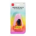 IDM Stapler No.10 Soft Set with Staple Wire 20 sheets Translucent Pink 9031