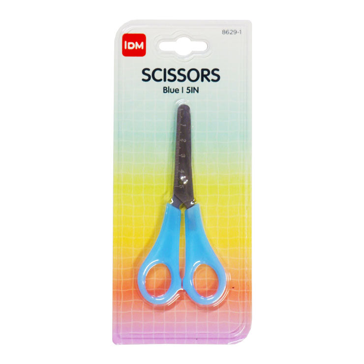 IDM Kiddie Scissors 2457719 Blue 5 in Translucent