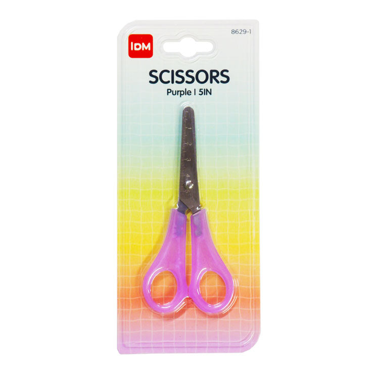 IDM Kiddie Scissors 2457719 Purple 5 in Translucent
