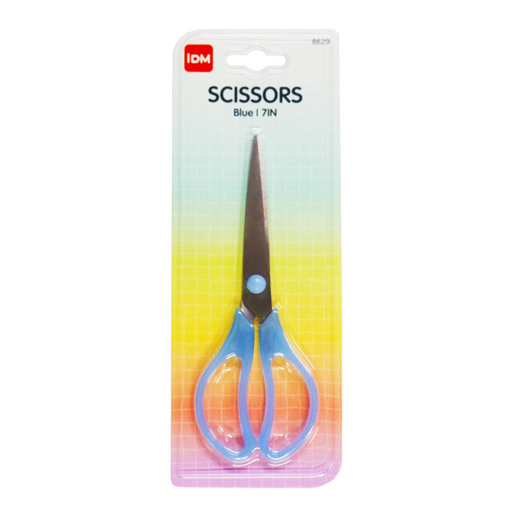 IDM Multi-Purpose Scissors 8629 Blue 7in Translucent