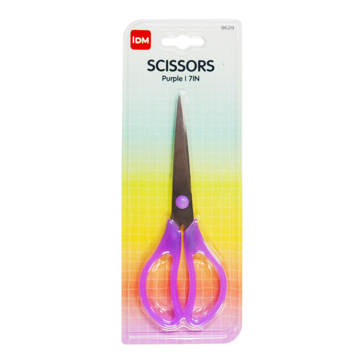 IDM Multi-Purpose Scissors 8629 Purple 7in Translucent