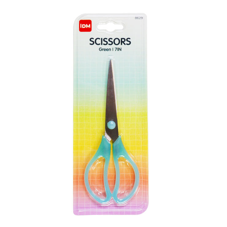 IDM Multi-Purpose Scissors 8629 Green 7in Translucent