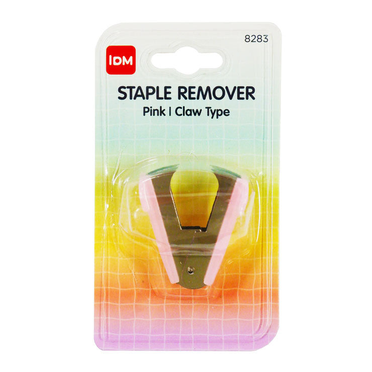 IDM Staple Remover 8283 Pink Claw Type Translucent