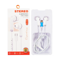 Earphone Cy-C15 White Type C Wired Earbuds - Audio/Video Accessories