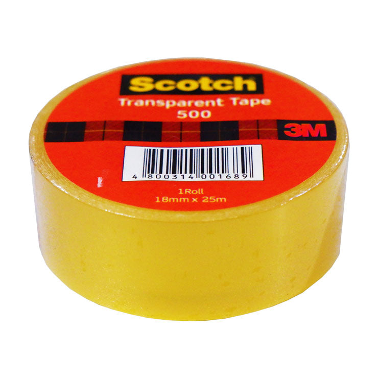 Scotch Adhesive Tape 500 18mmx25m S-Roll