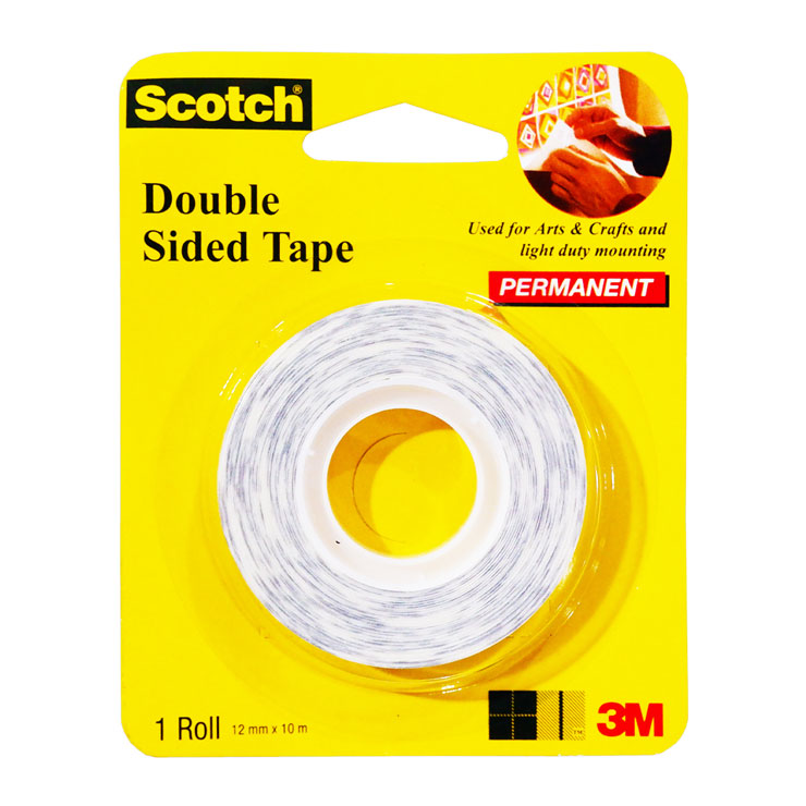 Scotch Double-Sided Tape 12mmx10m S-Roll 9075