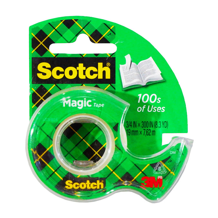 Scotch Magic Tape 105 With Snail Dispenser19mmx7.62m S-Roll
