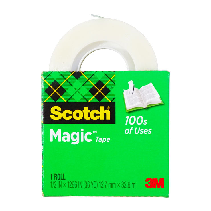 Scotch Magic Tape 12.7mmx32.9m 0.5inx1296in 36Y S-Roll MS8101236