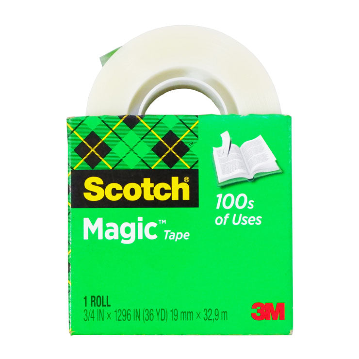 Scotch Magic Tape 19mmx32.9m 0.75inx1296in 36Y S-Roll MS8101836