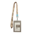 Uhoo ID Holder Vertical Leather Type With Lanyard and 2 window 54x85mm Coffee 6850+6748