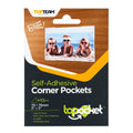 Topteam Label Pocket Holder 10306 75x75mm 2S 10Sheet For Corner Self Adhesive