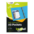 Topteam Label Pocket Holder 10327 157x217mm 5Sheet For A5 Paper Self Adhesive
