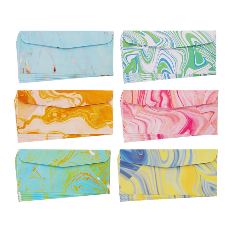 Best Buy Baronial Envelope Vibrant Marble 11x24cm 5pcs - School & Office Supplies