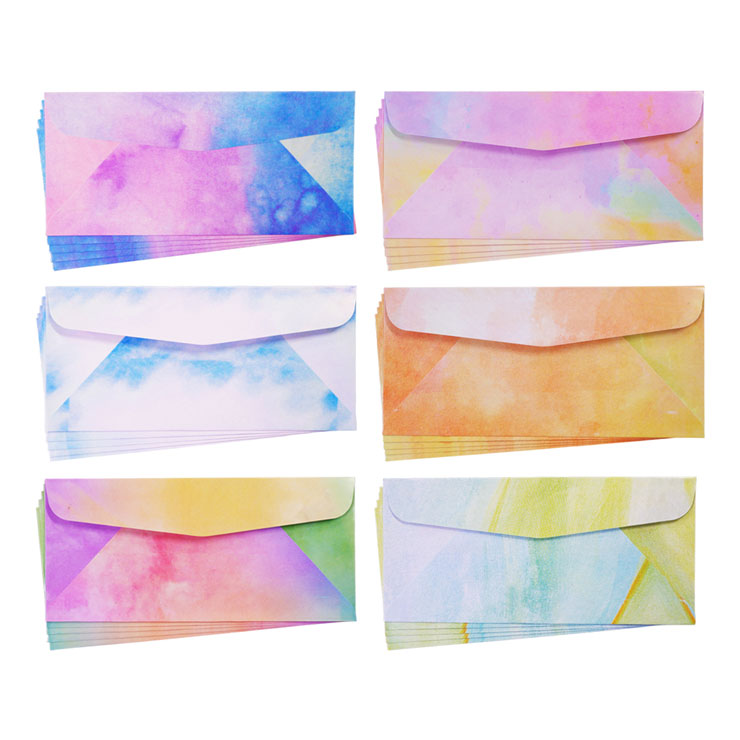 Best Buy Baronial Envelope Watercolor 11x24cm 5pcs - School & Office Supplies