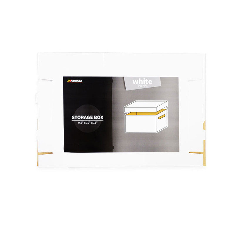 Storage Box White 9.5 X 10 X 15In