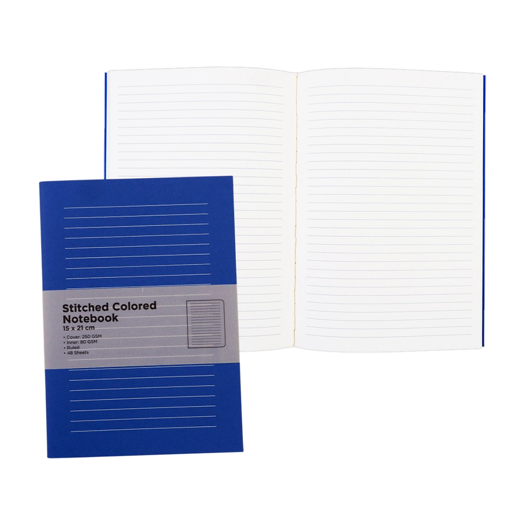 Premiere Notes Stitch Notebook Nb-C26-21-A5 A5 80S 80gsm Blue Rules - Notebooks & Pads