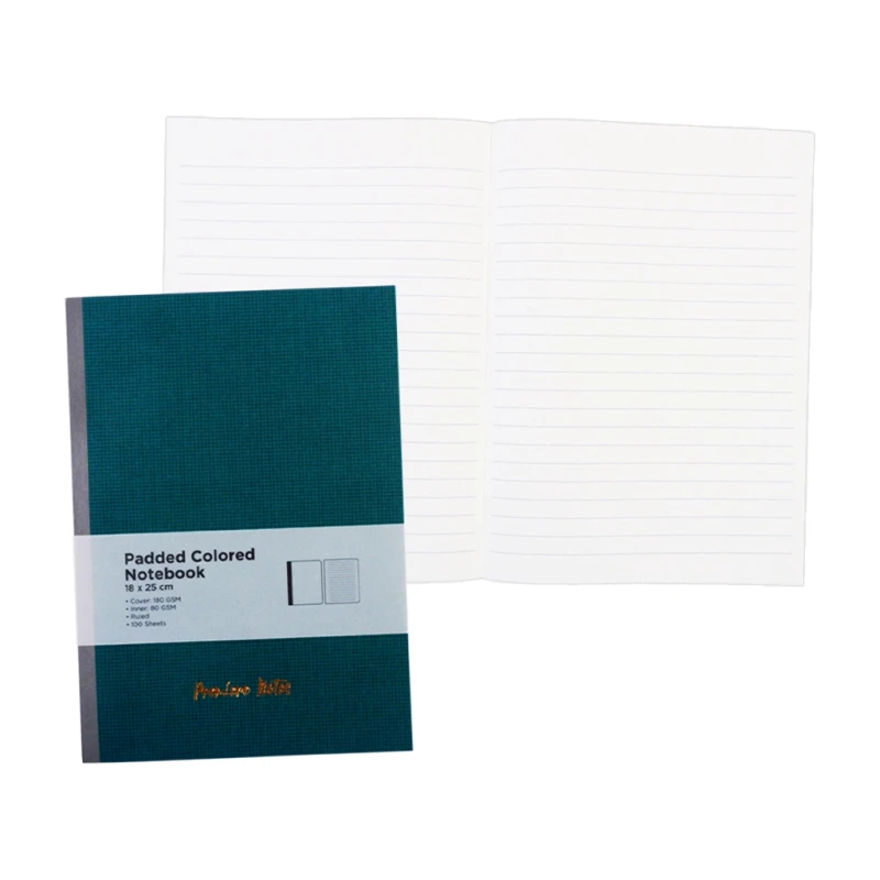 Premiere Notes Padded Notebook Nb-C26-22-B5 B5 100S 80gsm Green - Notebooks & Pads