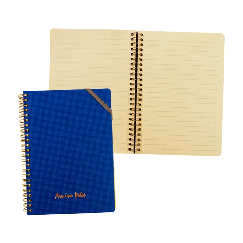 Premiere Notes Spiral Notebook Nb-C26-23-A5 A5 60S 80gsm Blue Textured - Notebooks & Pads
