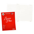 Amber Notes Lesson Plan Blue & Red Lines 40s 20.5cmx27.3 cm 55gsm