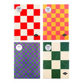 PC&Co Padded Notebook Checkered 5.25X7.25