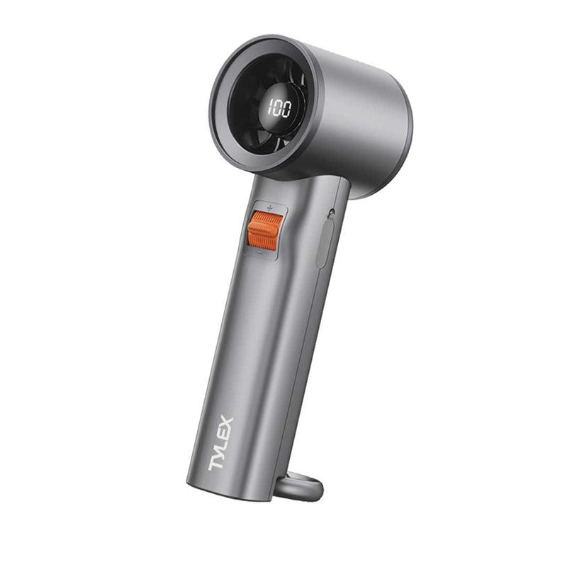 Tylex Portable Fan XM77 Gray 3000 Mah Handheld Turbo Fan
